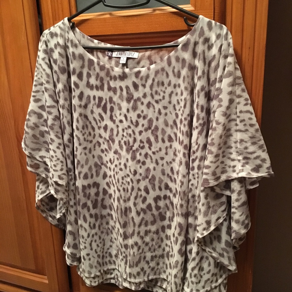 Jennifer Lopez Cheetah Top Size Small